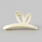 Cream Bunny Ear Hair Claw Clip – hair accessories (view 1)