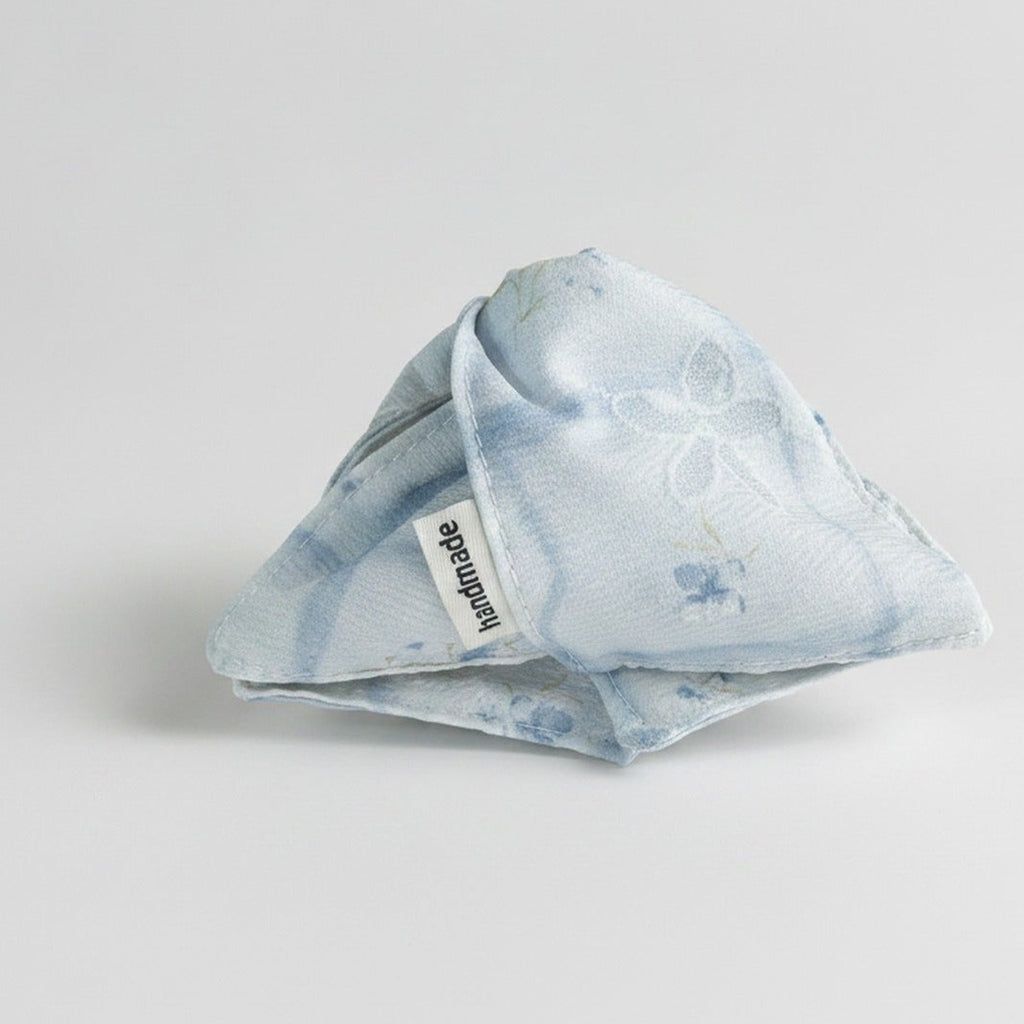 Floral Blue Marble Hair Claw Clip – hair accessories (view 1)