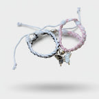Butterfly Charm Braided Rope Bracelet Set – jewelry (view 1)