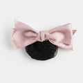 Mesh Bow Hair Claw - Pink