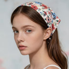 Padded Floral Headband - Ivory Floral