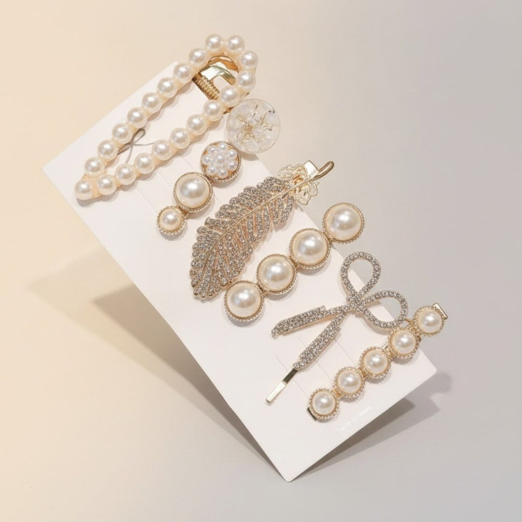Elegant Decorative Hair Clip Set – hair accessories (view 1)
