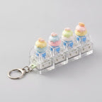 Cartoon Bread Fidget Keychain Toy - Type 1