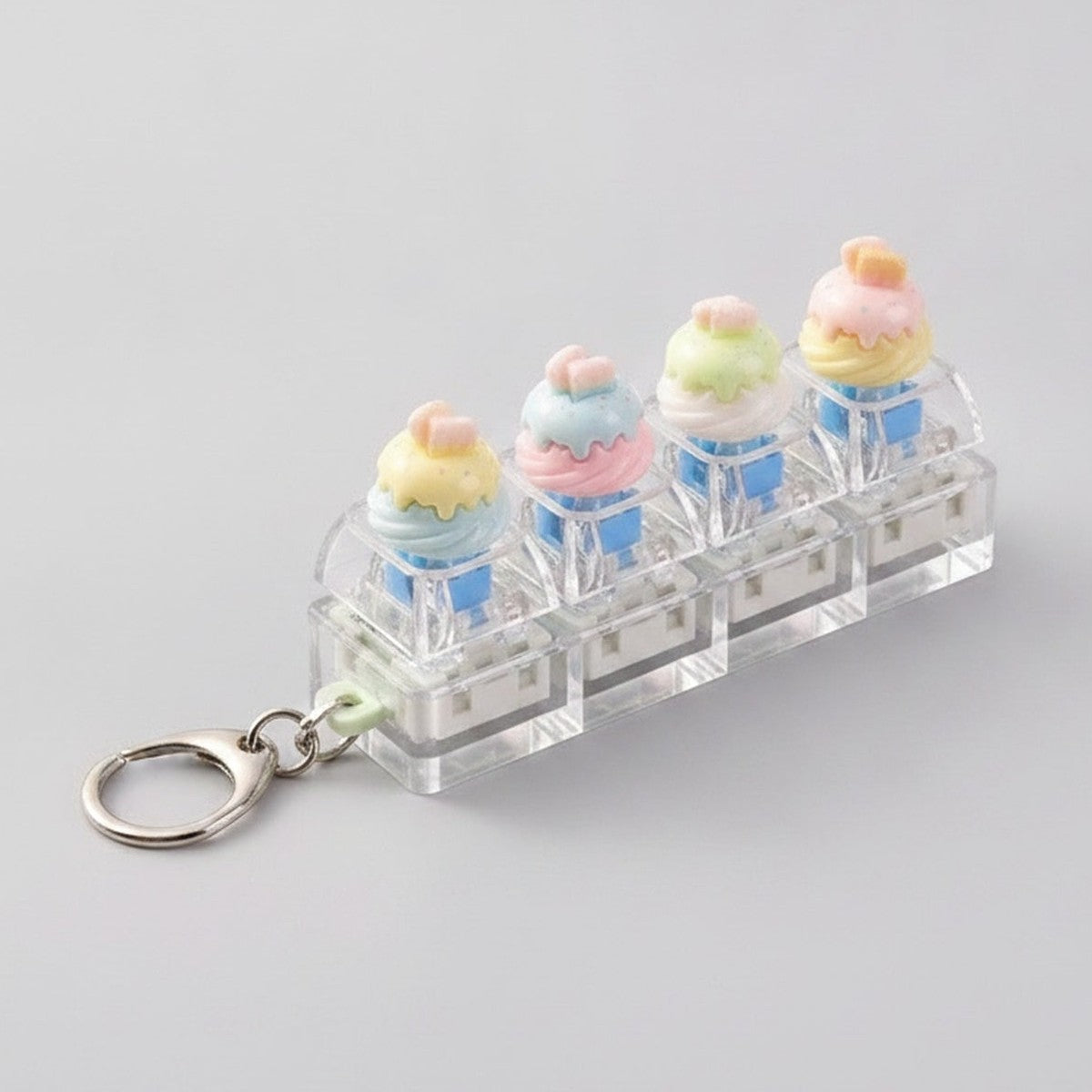 Cartoon Bread Fidget Keychain Toy - Type 1
