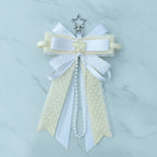 Layered Bow Bag Charm - Yellow