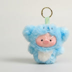 Cute Fluffy Pig Animal Keychain – novelty & toys (view 1)