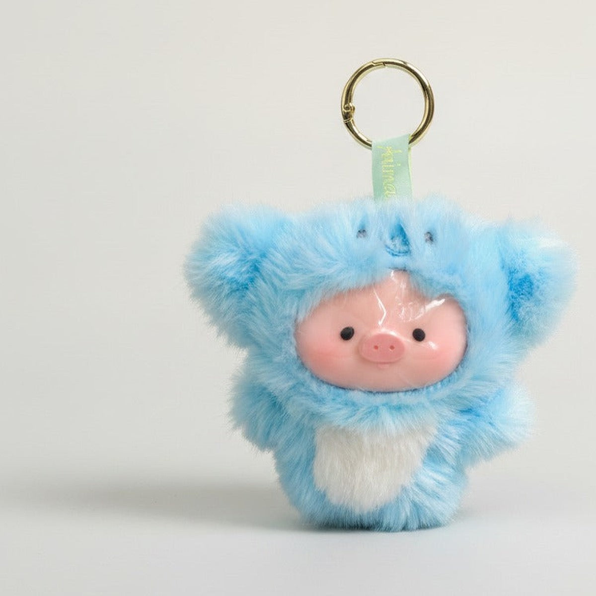 Cute Fluffy Pig Animal Keychain – novelty & toys (view 1)