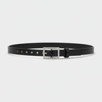 Black Leather Belt Rhinestone Buckle – jewelry (view 1)