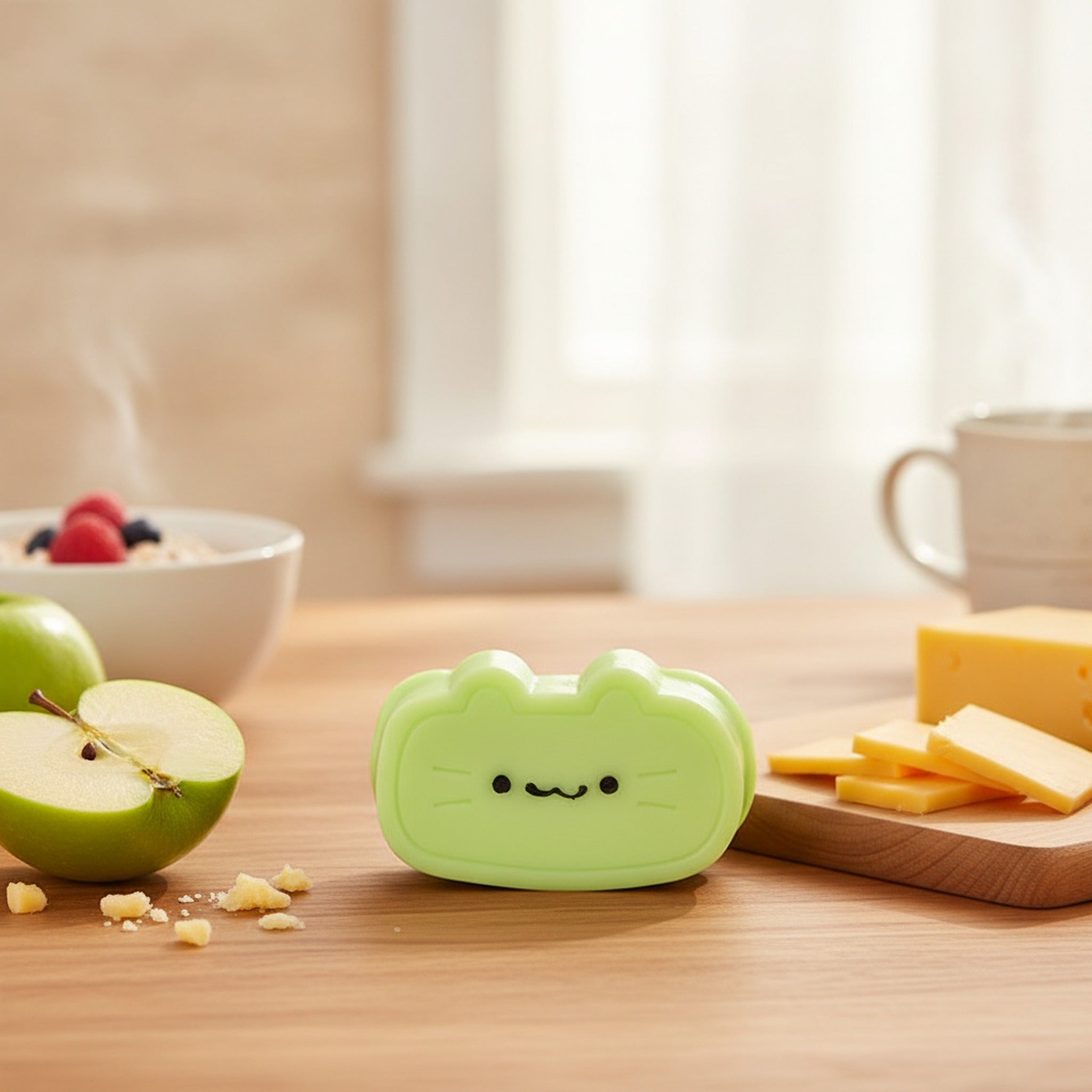 Cheese Cat Squishy - Green Apple Cheese