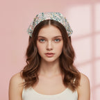 Padded Floral Headband - Peach Floral