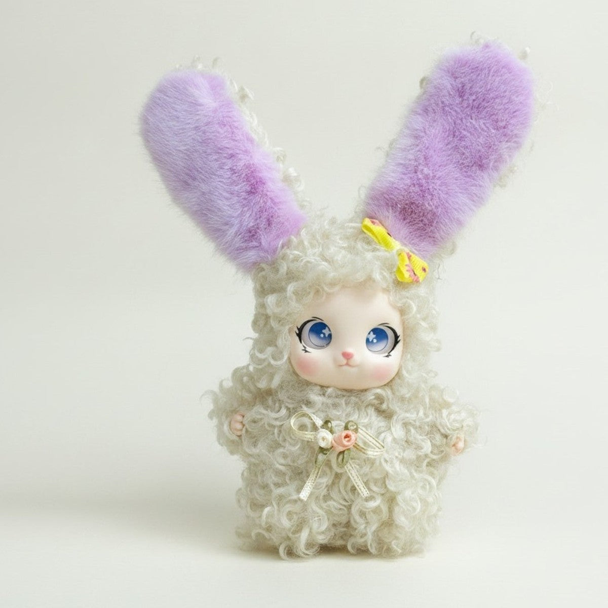 Curly Plush Bunny Doll – novelty & toys (view 1)