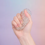 Bumpy Bubble Squeeze Fidget Toy - White - squeeze in hand