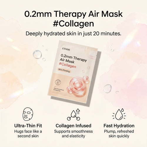 Etude 0.2mm Therapy Air Mask #Collagen 20ml – Korean sheet mask (view 3)