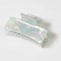 Hair Claw With Ribbed Metal Base - Blush Iridescent – hair accessories (view 1)