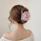 Watercolor Bloom Hair Claw - Pink