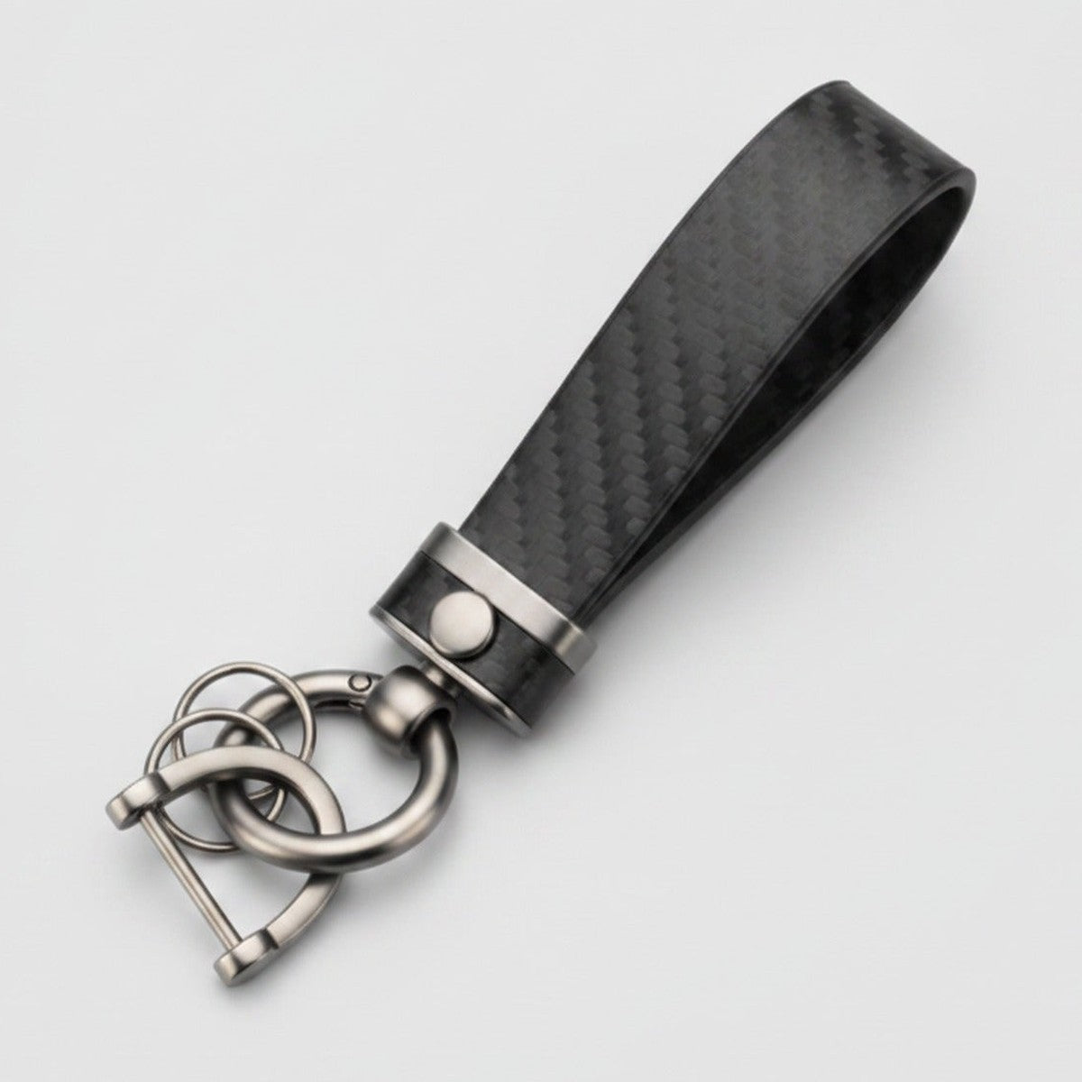 Textured Tube Keychain with Metal Hardware - Black – novelty & toys (view 1)