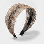 Lace Padded Headband - Khaki