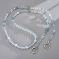 Beaded Phone Charm Strap - Blue