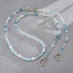 Beaded Phone Charm Strap - Blue