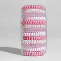 Spiral Hair Coil Set in Pink Tones – hair accessories (view 1)