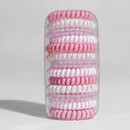 Spiral Hair Coil Set in Pink Tones – hair accessories (view 1)