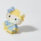 Bunny Acrylic Hair Claw With Bow - Blue Yellow 8cm – hair accessories (view 1)