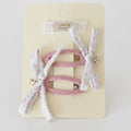 Floral Butterfly Bow Hair Clips Set – hair accessories (view 1)