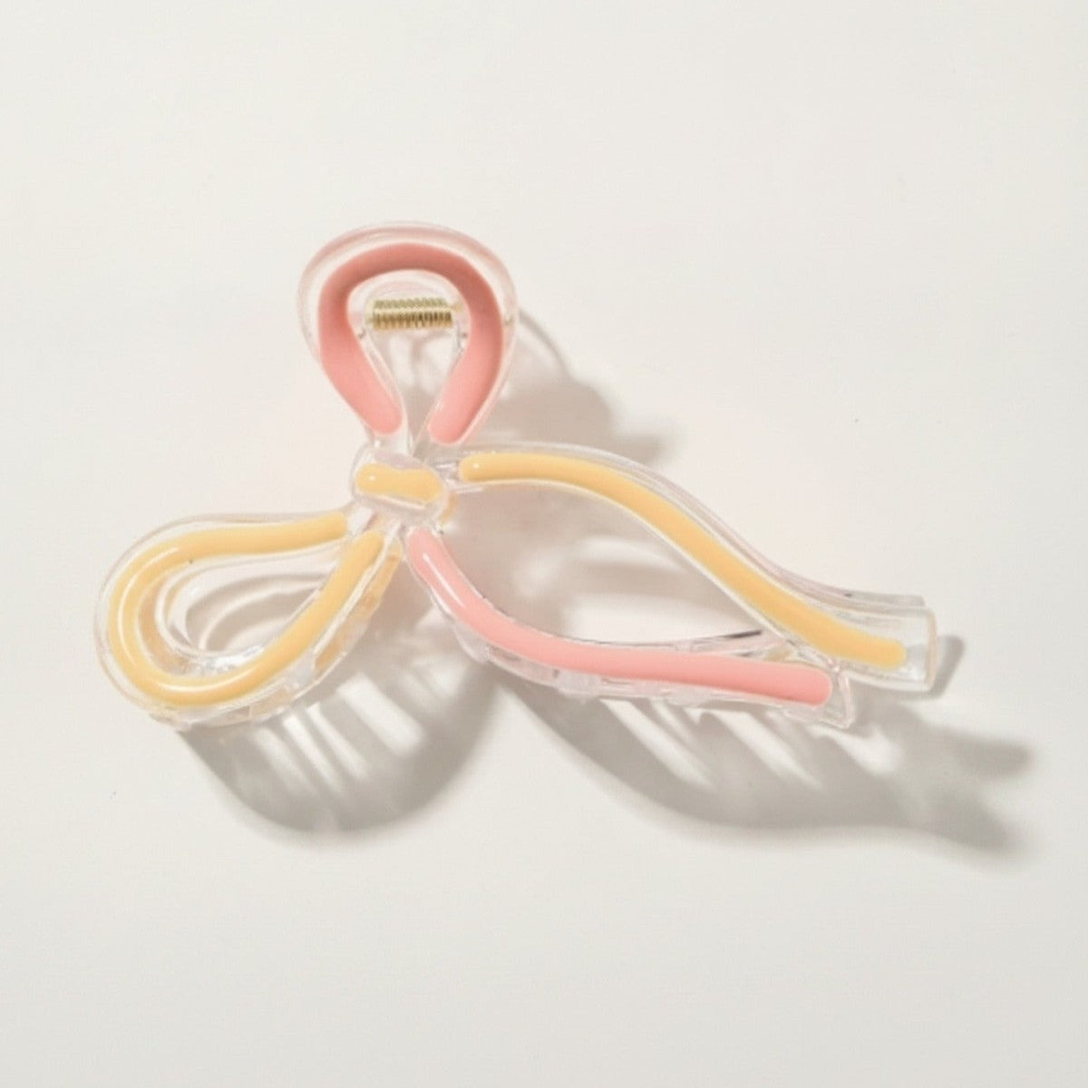Bow Hair Claw Clip Set - Gradient Pink-Orange #6 – hair accessories (view 1)
