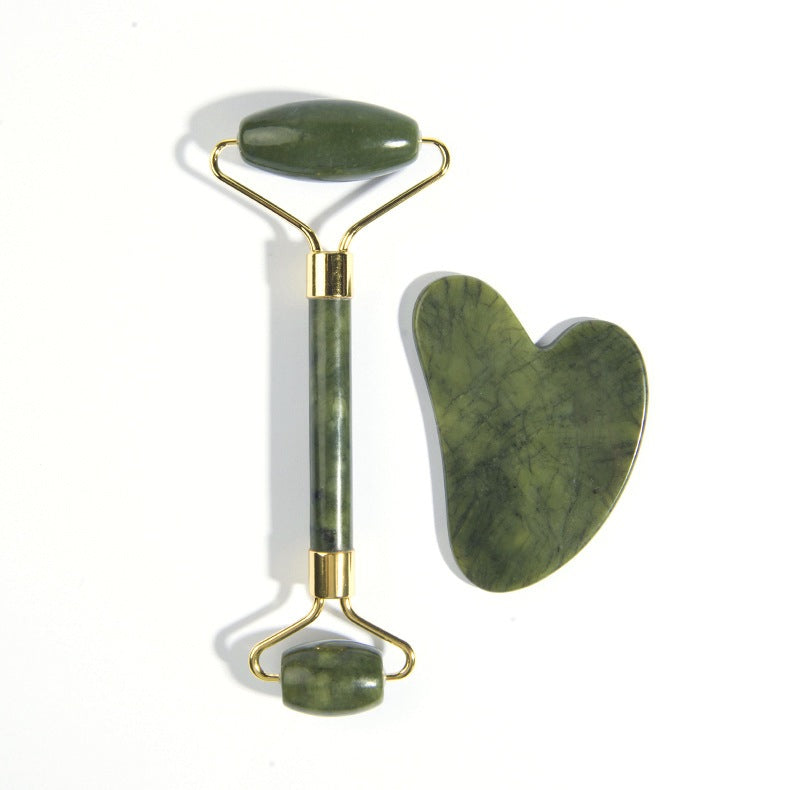 Natural jade beauty containers - Darkgreen