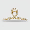 Pearl And Rhinestone Oval Hair Claw – hair accessories (view 1)