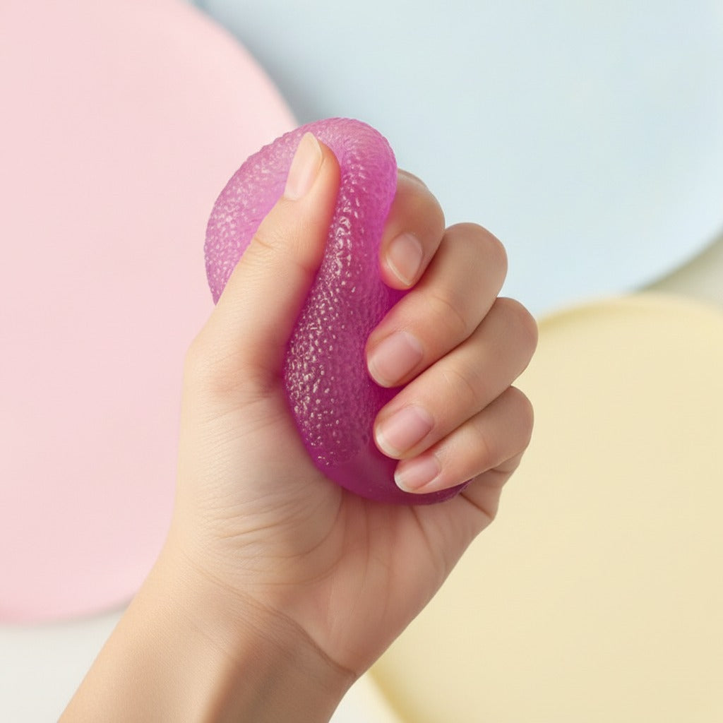 Textured Nugget Candy - Purple - squeeze in hand