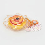 Fruit Tart Squishy Charm - Pink Peach Tart