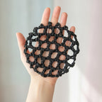 Crochet Mesh Hair Net - Black
