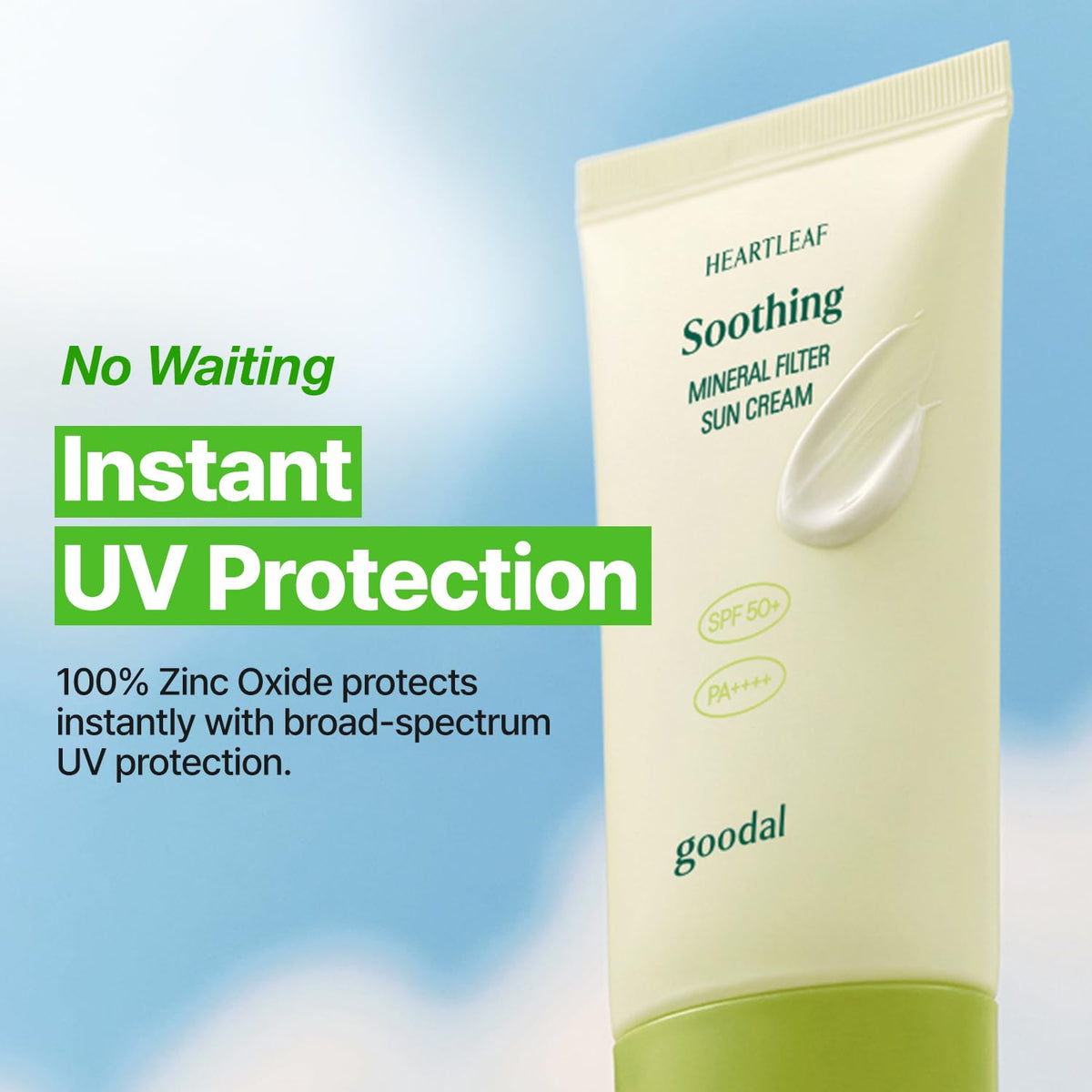 Heartleaf Soothing Zinc 100 Mineral Sunscreen SPF50 50ml