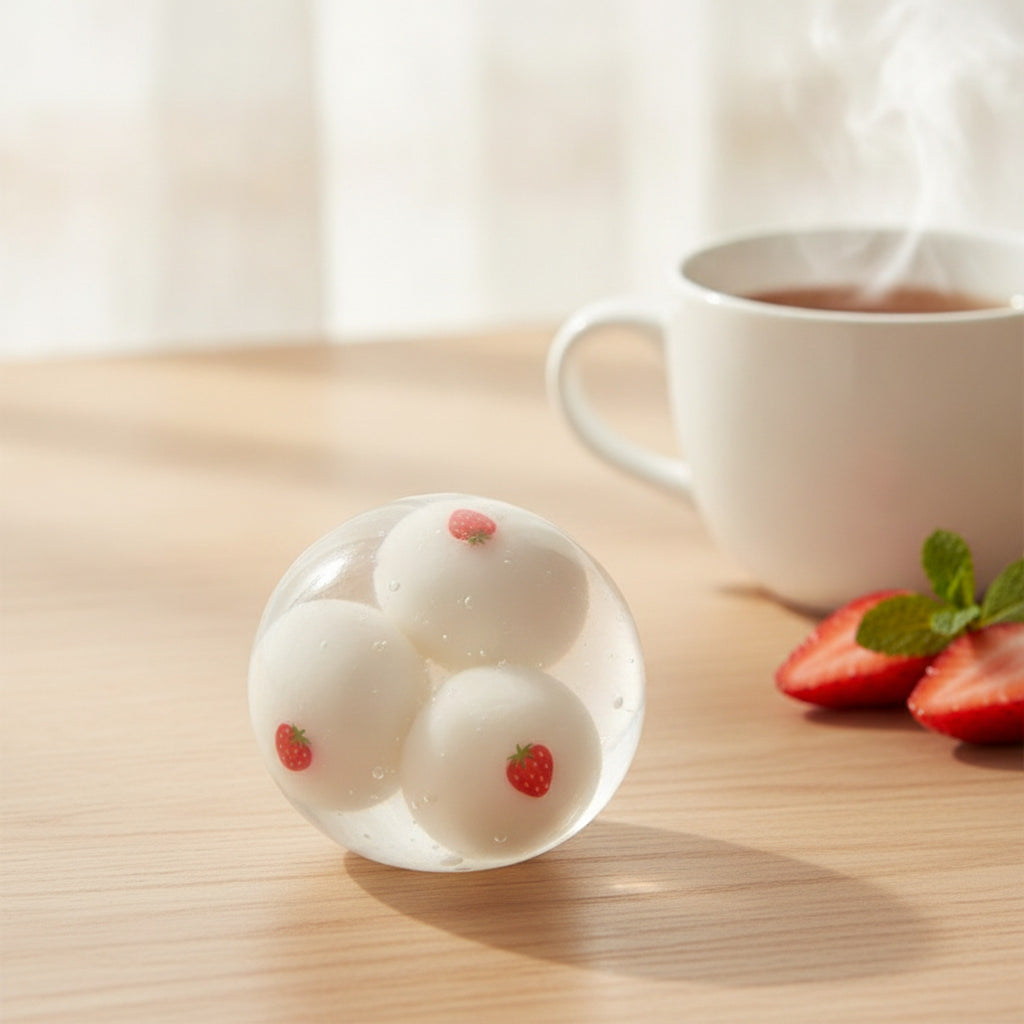 Squishy Pizza Ball Fidget Toy - Strawberry Blend