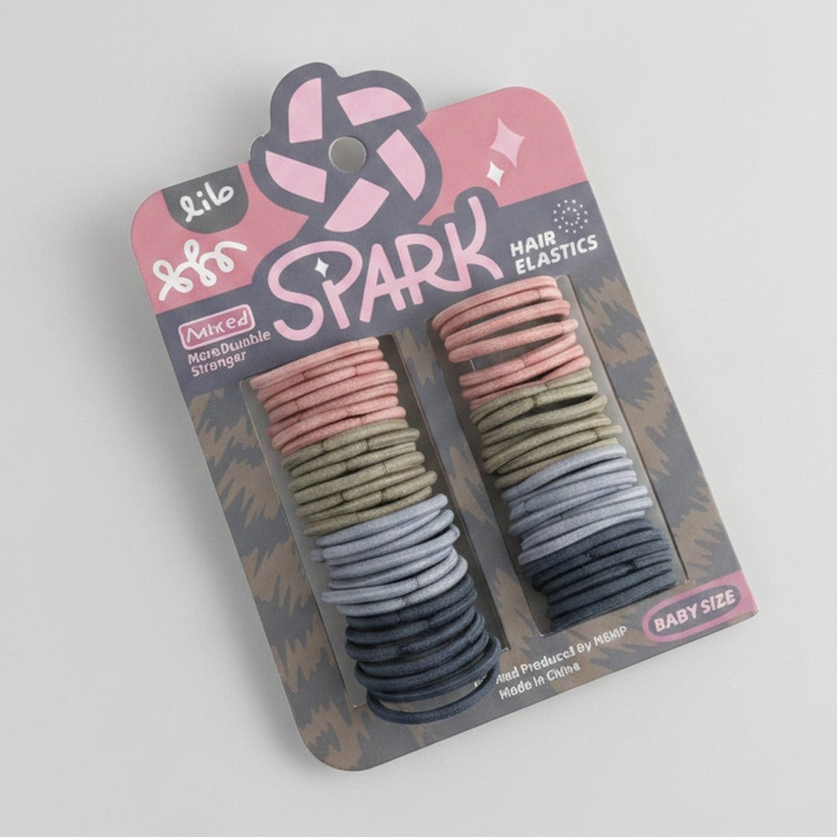 Spark Hair Elastics Multi-Color Flower Design Pack – hair accessories (view 1)
