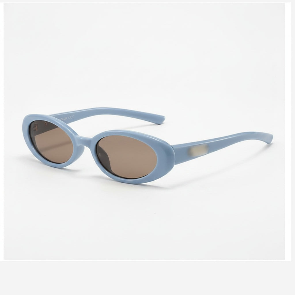 Blue Oval Retro Sunglasses – eyewear (view 1)
