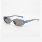 Blue Oval Retro Sunglasses – eyewear (view 1)