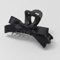 Black Ribbon Bow Hair Claw Clip – hair accessories (view 1)