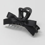 Black Ribbon Bow Hair Claw Clip – hair accessories (view 1)