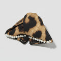 Pearl-Beaded Leopard Print Butterfly Hair Claw – hair accessories (view 1)