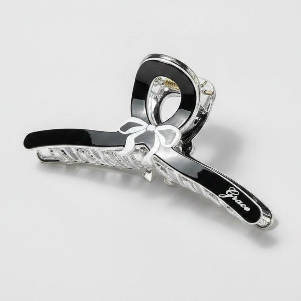 Rhinestone Bow Hair Claw Clip - Medium - 11cm – hair accessories (view 1)
