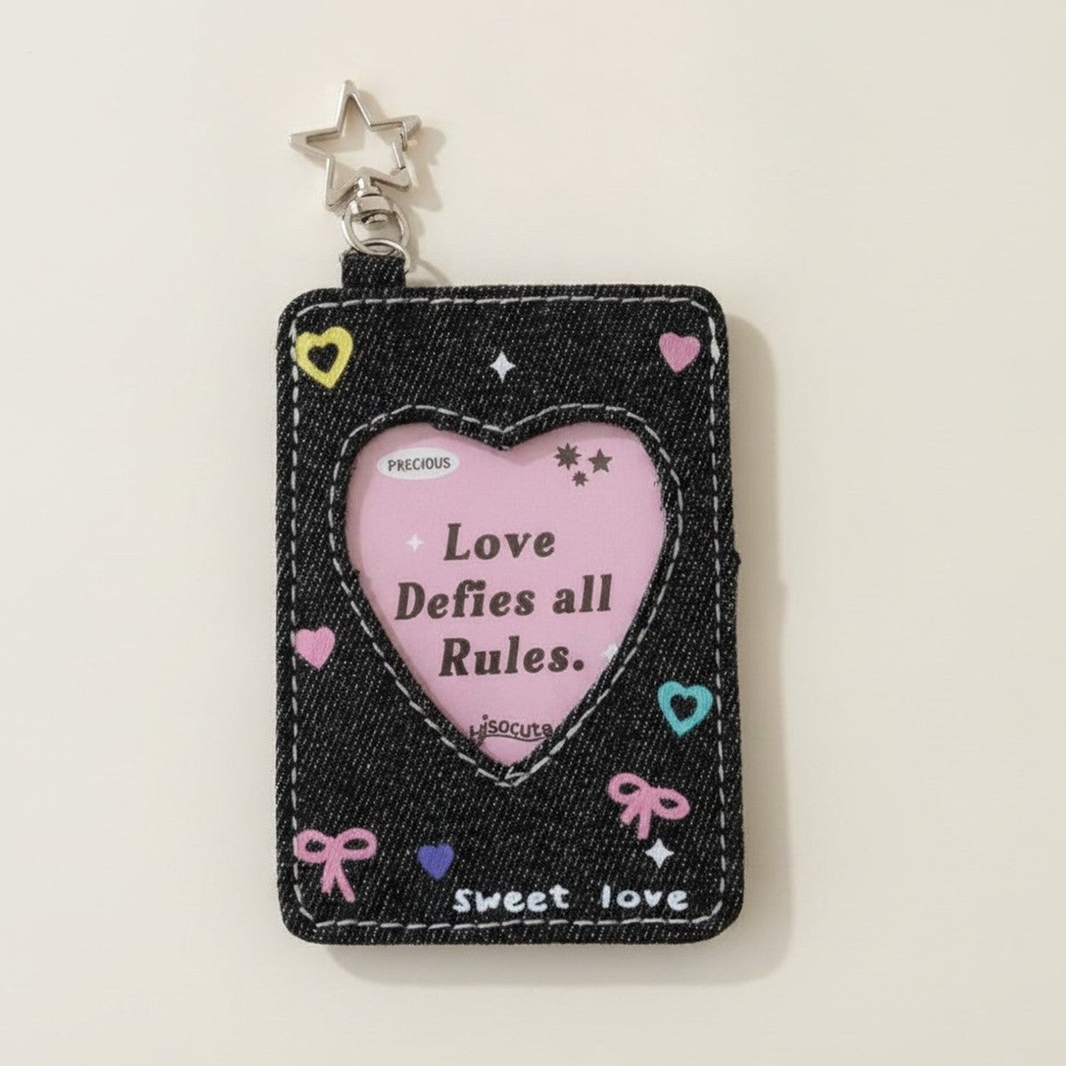 Cute Heart Window Card Holder Keychain – bags & wallets (view 1)