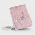 Pearl Beaded Pink Floral Wallet – bags & wallets (view 1)