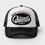 Chicago Windy City Trucker Cap - Black – apparel accessories (view 1)
