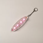 Heart Keycap Light-Up Keychain - Pink