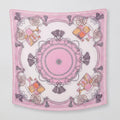 Vintage Charm Square Scarf - Sage & Taupe