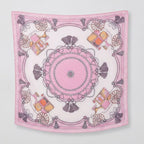 Vintage Charm Square Scarf - Sage & Taupe