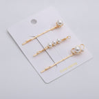 Pearl & Gold Hair Clip Set – hair accessories (view 1)