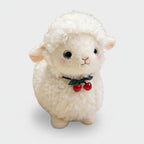 Adorable White Lamb Plush Toy With Cherry Bells – novelty & toys (view 1)